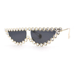 Large Rhinestone Show Sign Expose Lens Cat Eye Sunglasses