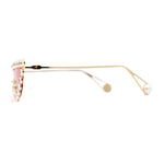 Large Rhinestone Show Sign Expose Lens Cat Eye Sunglasses