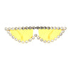 Large Rhinestone Show Sign Expose Lens Cat Eye Sunglasses