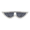 Large Rhinestone Show Sign Expose Lens Cat Eye Sunglasses