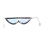 Large Rhinestone Show Sign Expose Lens Cat Eye Sunglasses