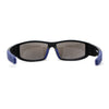 Mens 90s Color Mirror Wrap Biker Sport Sunglasses