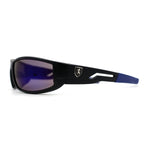 Mens 90s Color Mirror Wrap Biker Sport Sunglasses