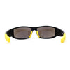 Mens 90s Color Mirror Wrap Biker Sport Sunglasses