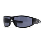 Mens 90s Color Mirror Wrap Biker Sport Sunglasses