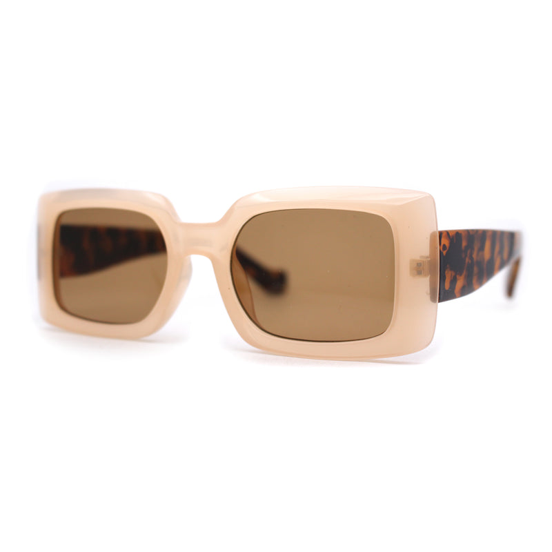 Womens Mod Squared Rectangular Clout Sunglasses