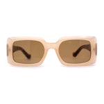 Womens Mod Squared Rectangular Clout Sunglasses