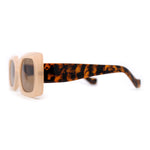 Womens Mod Squared Rectangular Clout Sunglasses