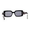 Womens Mod Squared Rectangular Clout Sunglasses