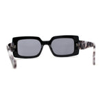 Womens Mod Squared Rectangular Clout Sunglasses