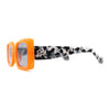 Womens Mod Squared Rectangular Clout Sunglasses