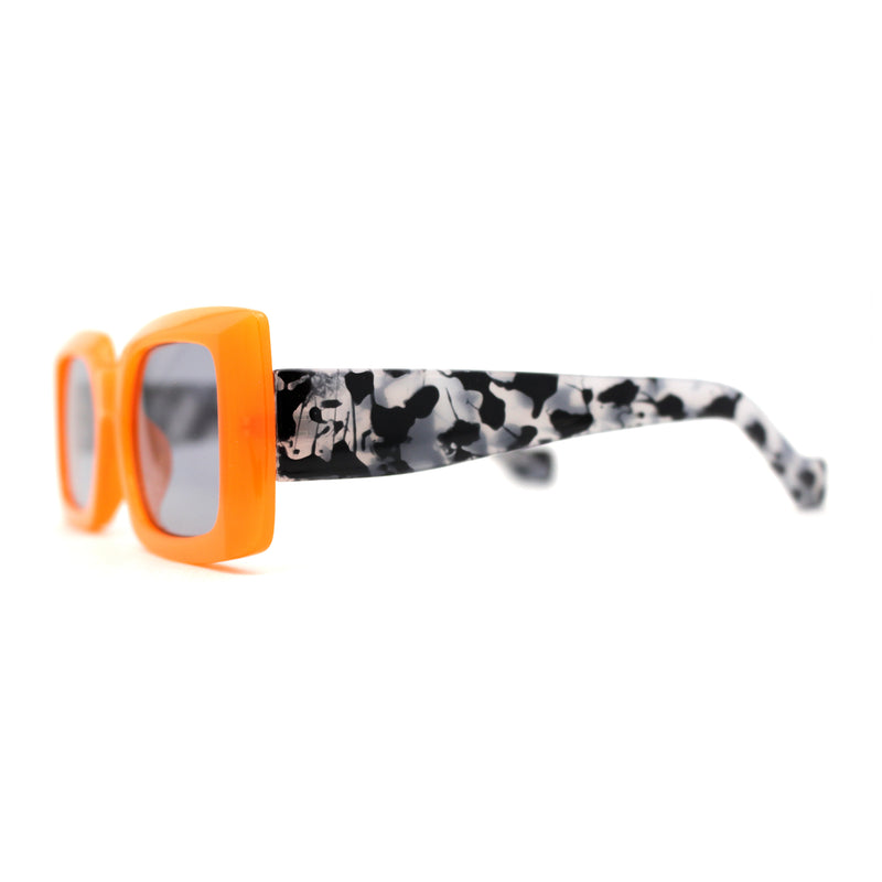 Womens Mod Squared Rectangular Clout Sunglasses
