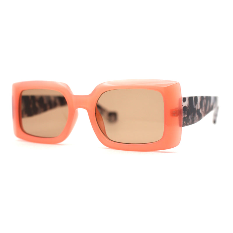 Womens Mod Squared Rectangular Clout Sunglasses