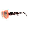 Womens Mod Squared Rectangular Clout Sunglasses