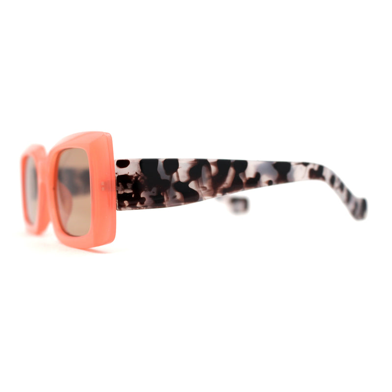 Womens Mod Squared Rectangular Clout Sunglasses