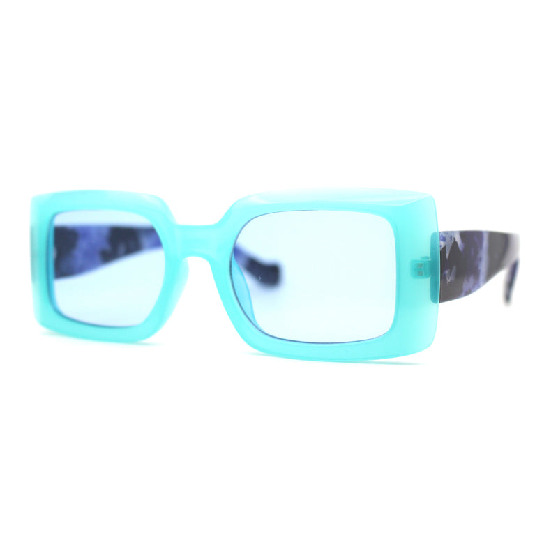 Womens Mod Squared Rectangular Clout Sunglasses