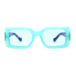Womens Mod Squared Rectangular Clout Sunglasses