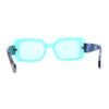 Womens Mod Squared Rectangular Clout Sunglasses