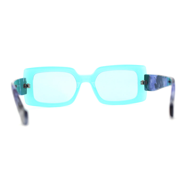 Womens Mod Squared Rectangular Clout Sunglasses