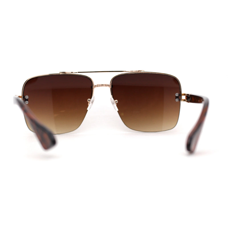 Mens Mobster Half Rim 90s Luxury OG Sunglasses