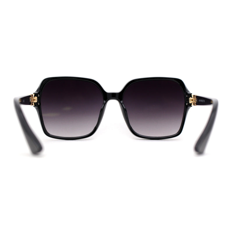 Womens Oversize 90s Bejeweled Designer Butterfly Sunglasses