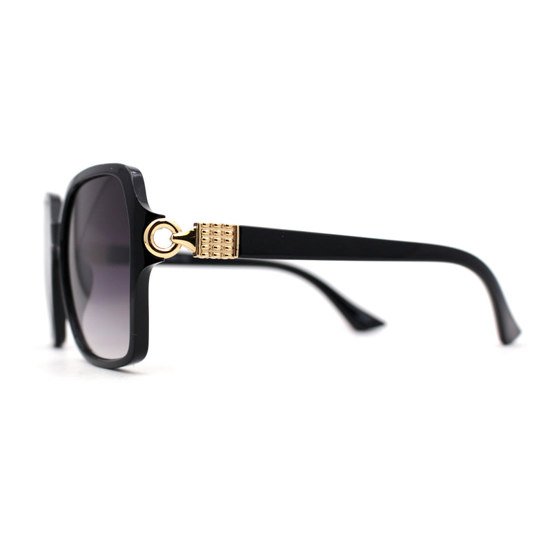 Womens Oversize 90s Bejeweled Designer Butterfly Sunglasses