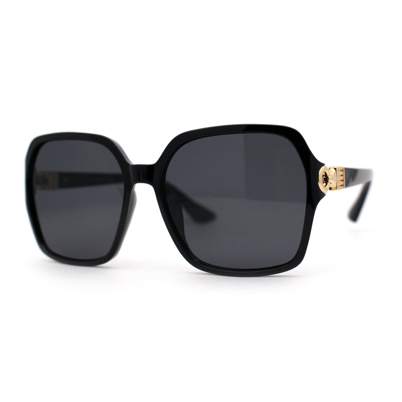 Womens Oversize 90s Bejeweled Designer Butterfly Sunglasses