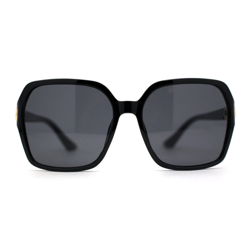 Womens Oversize 90s Bejeweled Designer Butterfly Sunglasses