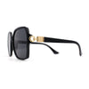 Womens Oversize 90s Bejeweled Designer Butterfly Sunglasses