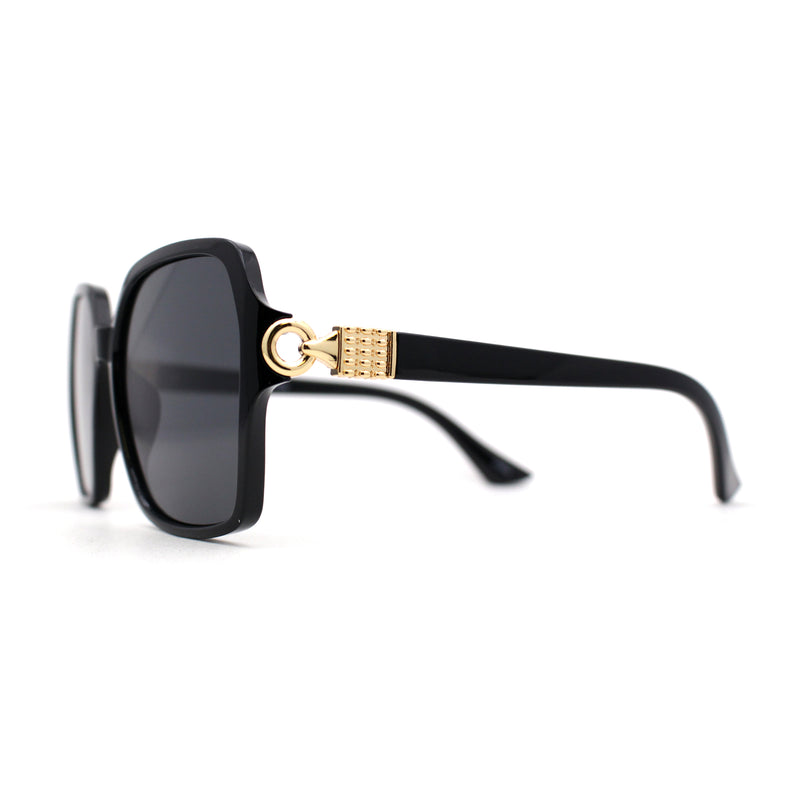 Womens Oversize 90s Bejeweled Designer Butterfly Sunglasses