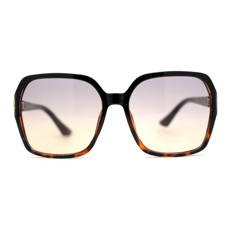 Womens Oversize 90s Bejeweled Designer Butterfly Sunglasses