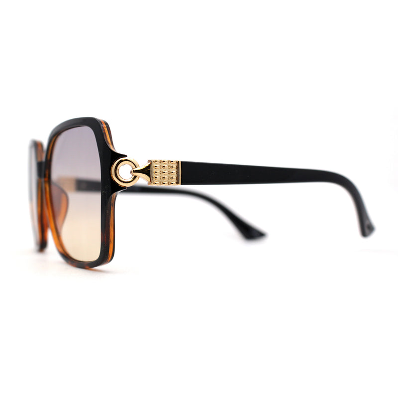 Womens Oversize 90s Bejeweled Designer Butterfly Sunglasses