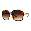 Womens Oversize 90s Bejeweled Designer Butterfly Sunglasses