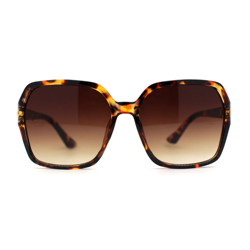 Womens Oversize 90s Bejeweled Designer Butterfly Sunglasses