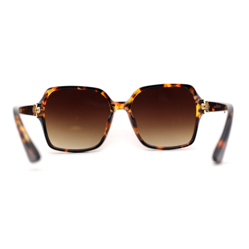 Womens Oversize 90s Bejeweled Designer Butterfly Sunglasses