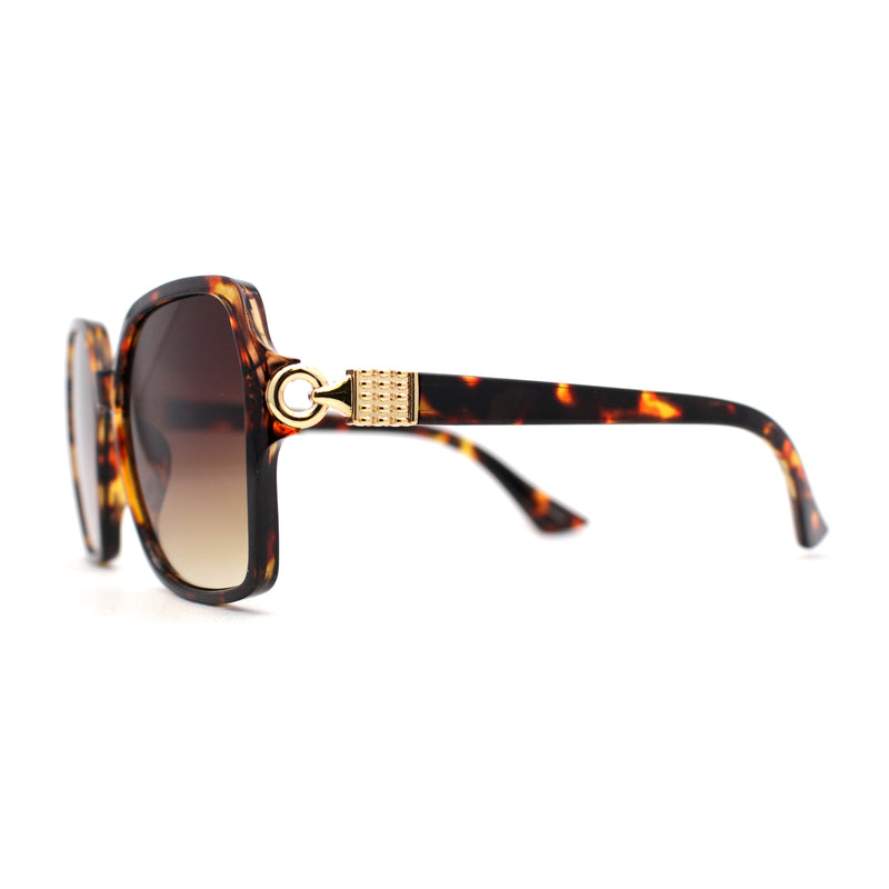 Womens Oversize 90s Bejeweled Designer Butterfly Sunglasses