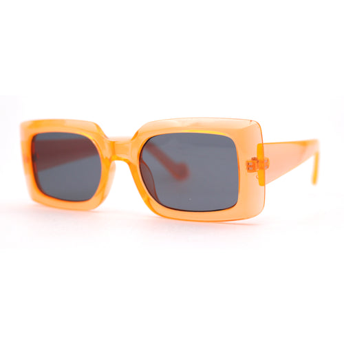 Mod Rectangle Minimal Pop Color Womens Sunglasses