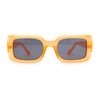 Mod Rectangle Minimal Pop Color Womens Sunglasses