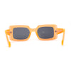 Mod Rectangle Minimal Pop Color Womens Sunglasses