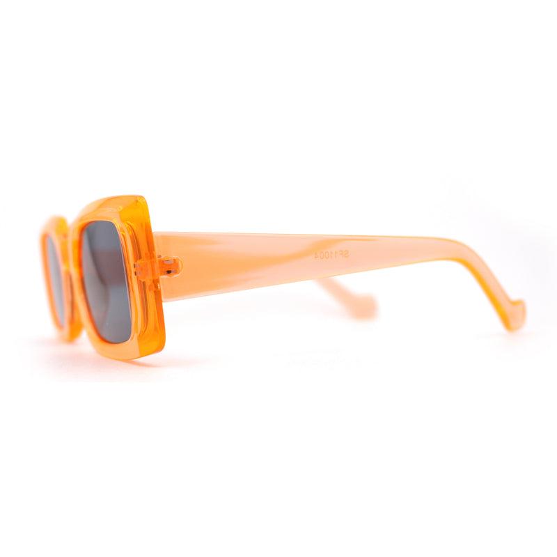 Mod Rectangle Minimal Pop Color Womens Sunglasses