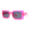 Mod Rectangle Minimal Pop Color Womens Sunglasses