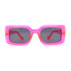 Mod Rectangle Minimal Pop Color Womens Sunglasses