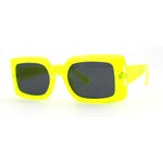 Mod Rectangle Minimal Pop Color Womens Sunglasses