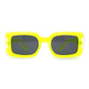 Mod Rectangle Minimal Pop Color Womens Sunglasses