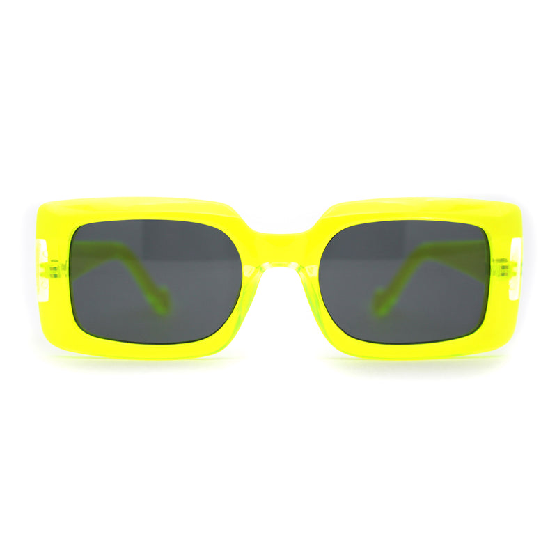 Mod Rectangle Minimal Pop Color Womens Sunglasses