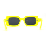 Mod Rectangle Minimal Pop Color Womens Sunglasses