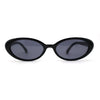 SA106 Womens Simple Classical Oval Thin Plastic Sunglasses