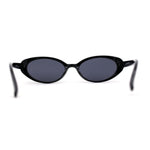 SA106 Womens Simple Classical Oval Thin Plastic Sunglasses