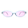 SA106 Womens Simple Classical Oval Thin Plastic Sunglasses