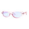 SA106 Womens Simple Classical Oval Thin Plastic Sunglasses